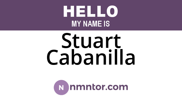 Stuart Cabanilla