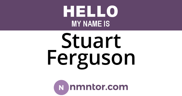 Stuart Ferguson