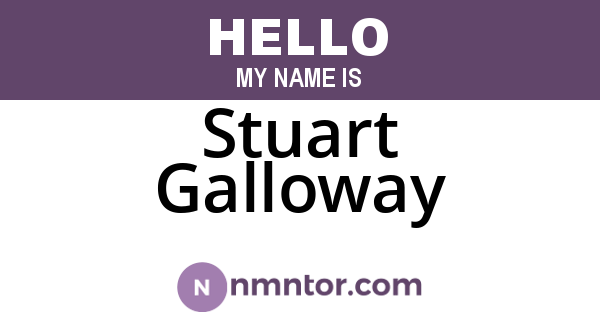 Stuart Galloway
