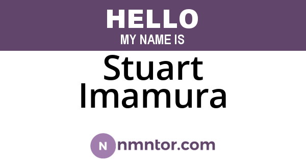 Stuart Imamura