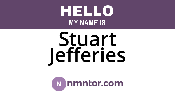 Stuart Jefferies