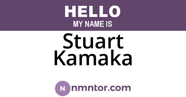 Stuart Kamaka