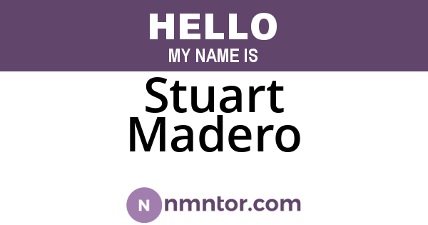 Stuart Madero