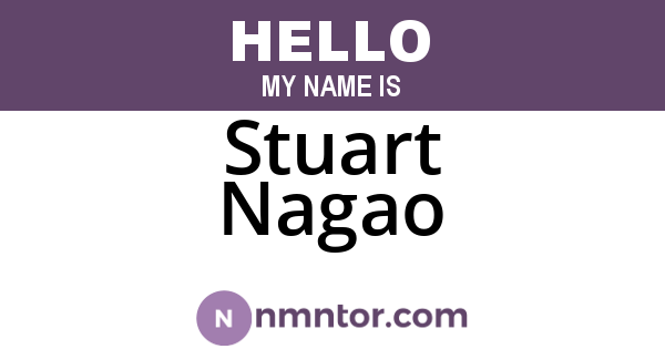 Stuart Nagao