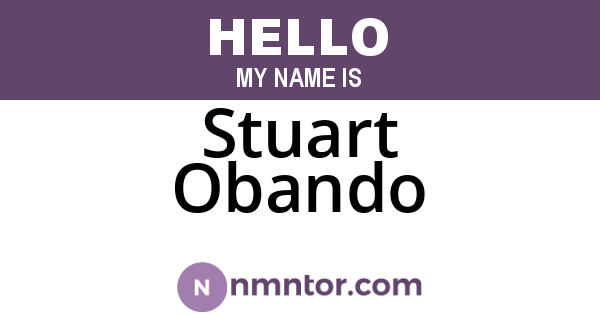 Stuart Obando