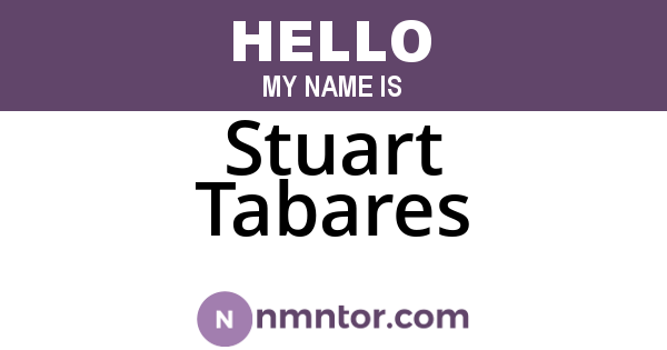 Stuart Tabares