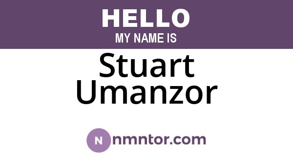 Stuart Umanzor