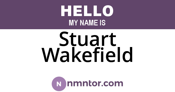 Stuart Wakefield