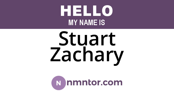 Stuart Zachary