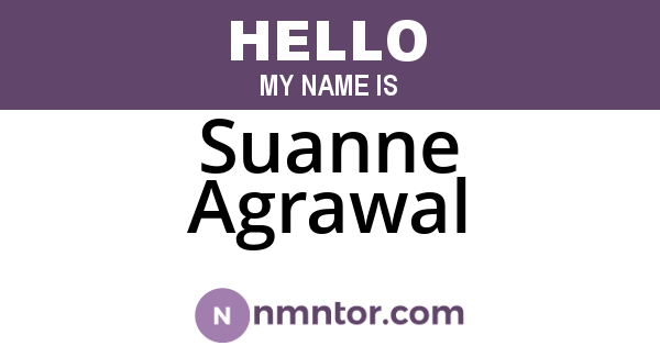 Suanne Agrawal