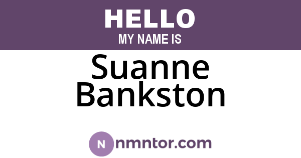 Suanne Bankston