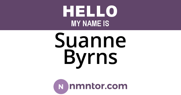 Suanne Byrns