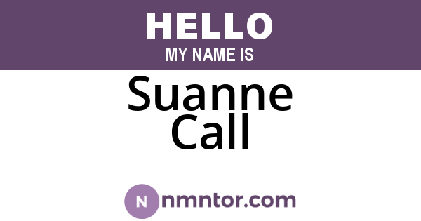 Suanne Call