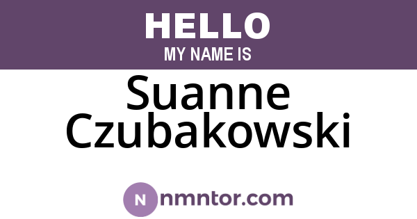 Suanne Czubakowski