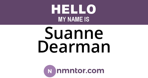 Suanne Dearman