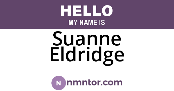 Suanne Eldridge