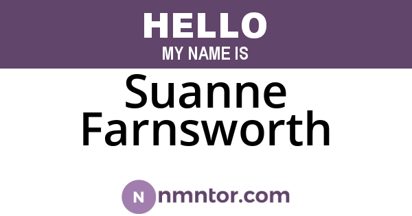 Suanne Farnsworth