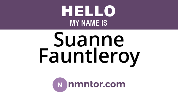 Suanne Fauntleroy