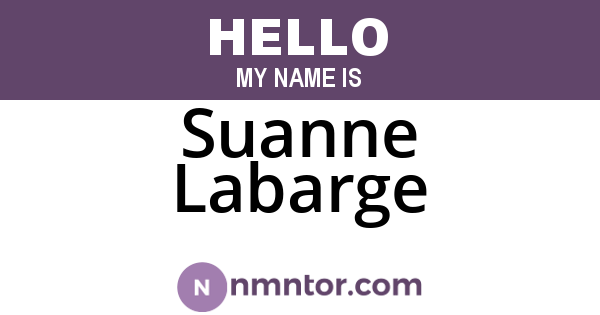 Suanne Labarge