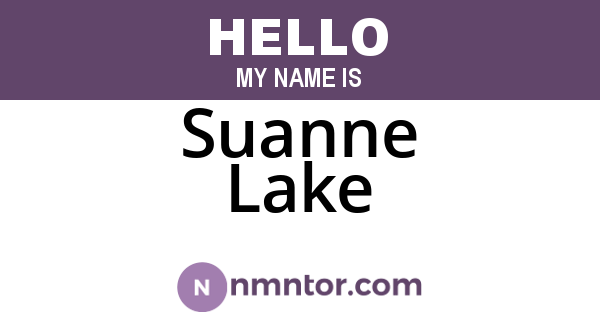 Suanne Lake