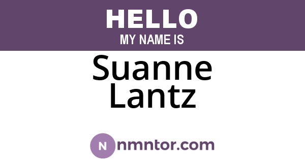 Suanne Lantz
