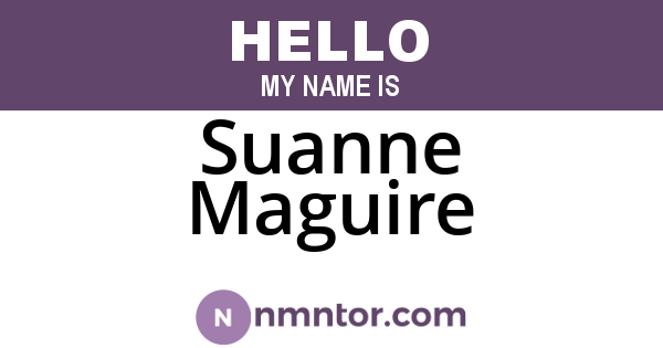 Suanne Maguire