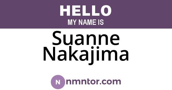 Suanne Nakajima