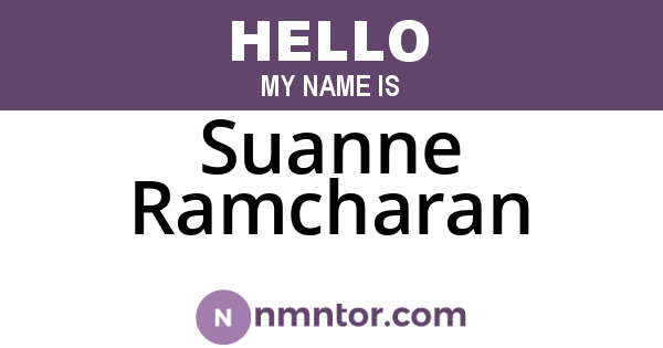 Suanne Ramcharan