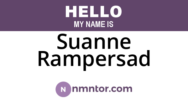 Suanne Rampersad