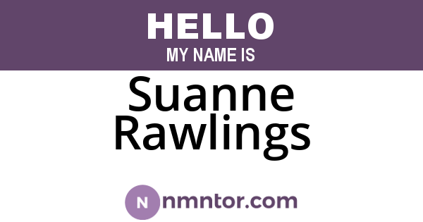 Suanne Rawlings