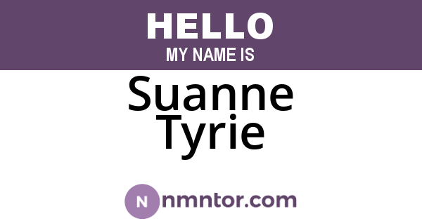 Suanne Tyrie