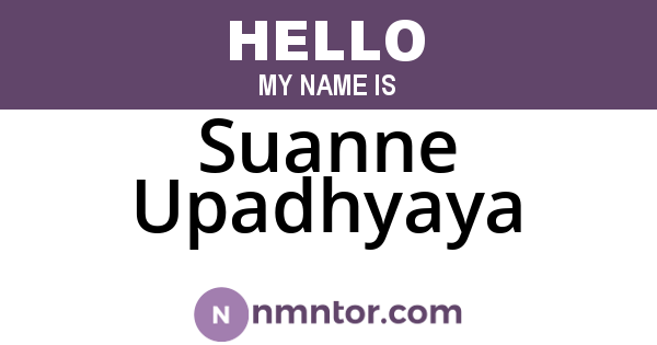 Suanne Upadhyaya