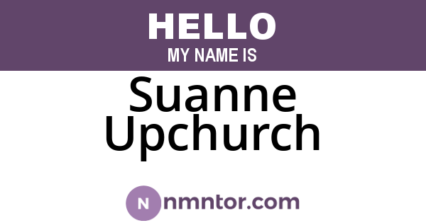 Suanne Upchurch