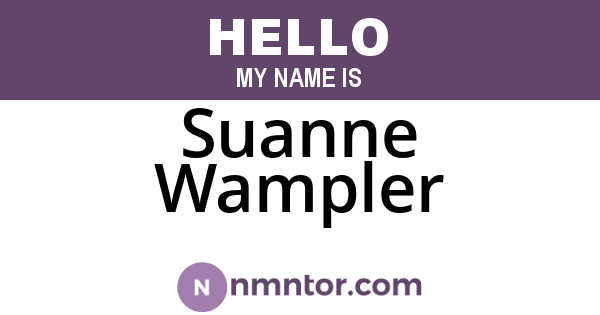 Suanne Wampler