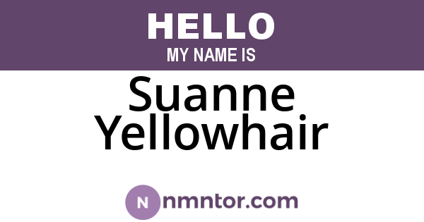 Suanne Yellowhair