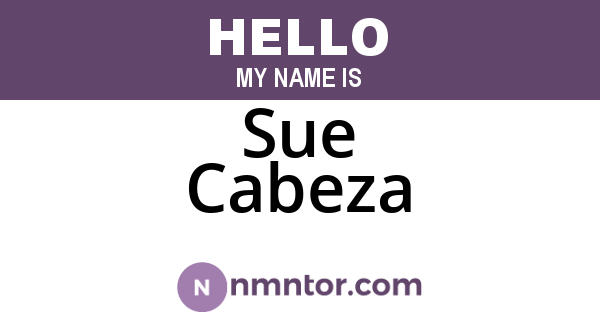 Sue Cabeza