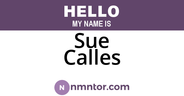 Sue Calles