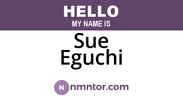 Sue Eguchi