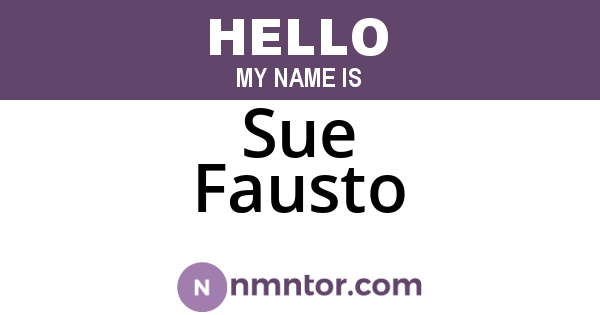 Sue Fausto