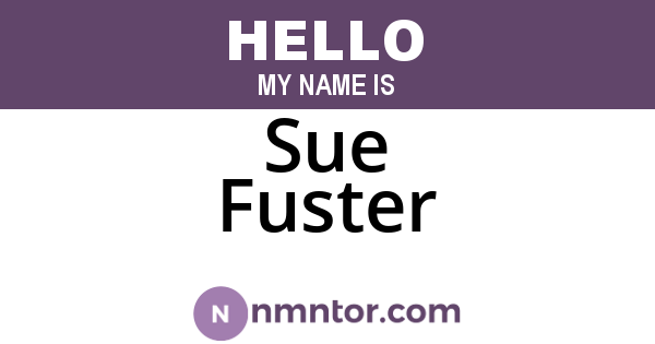 Sue Fuster