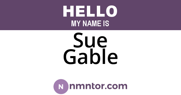 Sue Gable