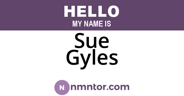 Sue Gyles