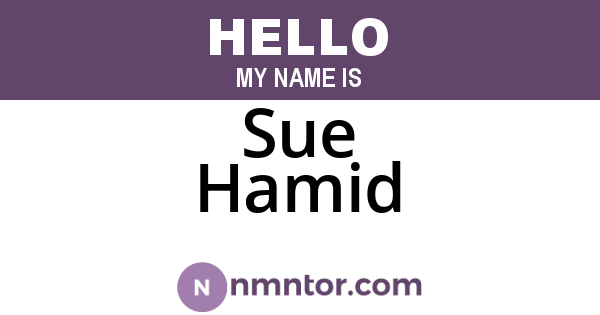 Sue Hamid