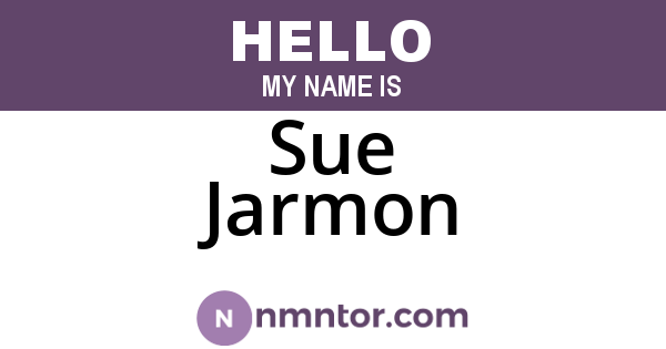 Sue Jarmon