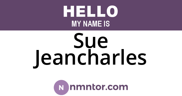 Sue Jeancharles