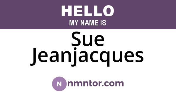 Sue Jeanjacques