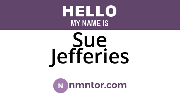 Sue Jefferies