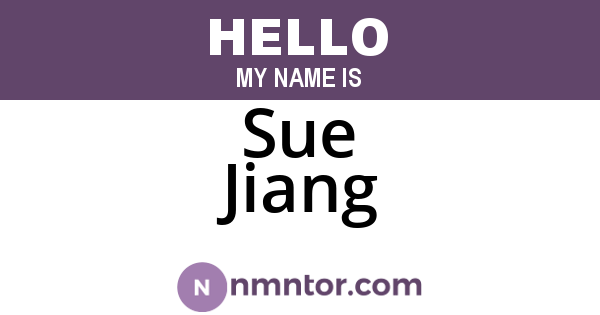 Sue Jiang