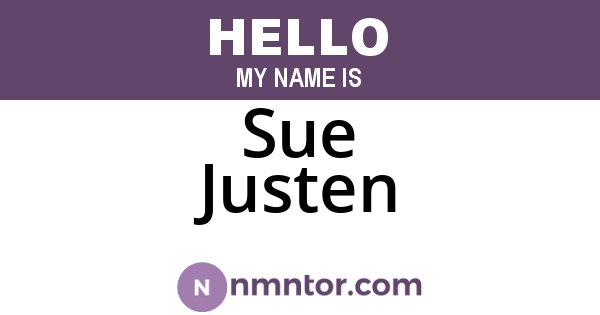 Sue Justen