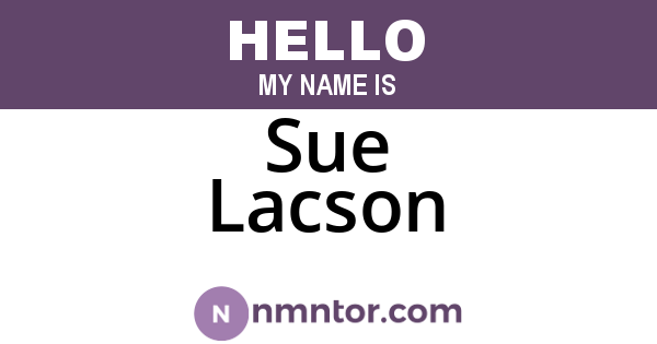 Sue Lacson